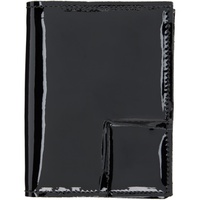 COMME des GARCONS WALLETS Black Reversed Hem Wallet 242230M163001