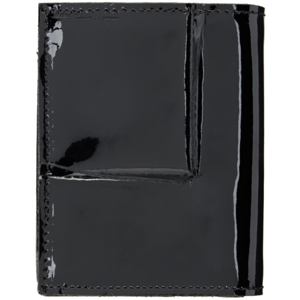  COMME des GARCONS WALLETS Black Reversed Hem Wallet 242230M163001