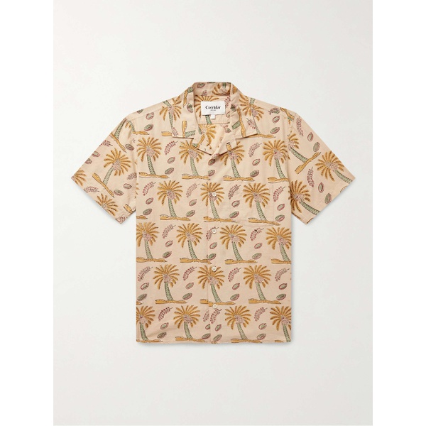  CORRIDOR Camp-Collar Printed Cotton-Gauze Shirt 1647597308233100