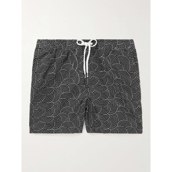 CORRIDOR Mind Spin Straight-Leg Embroidered Cotton-Drawstring Shorts 1647597308233115