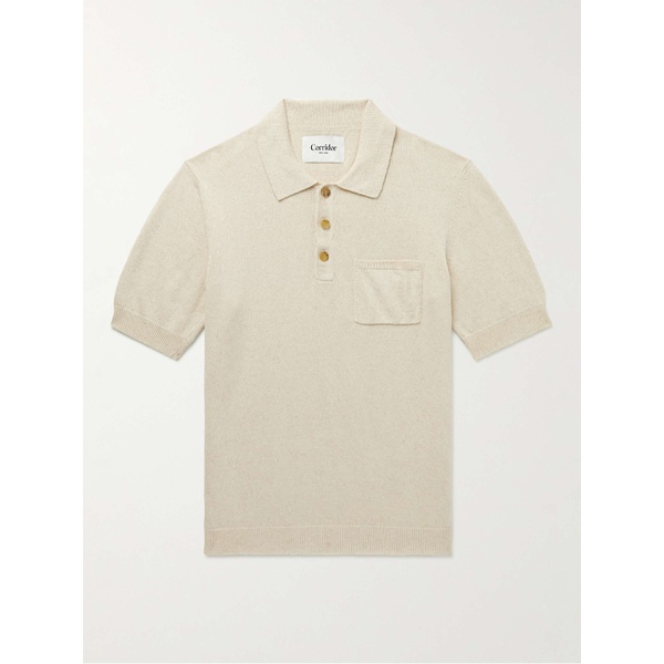  CORRIDOR Cotton and Linen-Blend Polo Shirt 1647597308233394