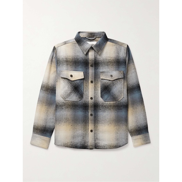  CORRIDOR Kingston Checked Recycled Cotton-Blend Flannel Overshirt 1647597319029634