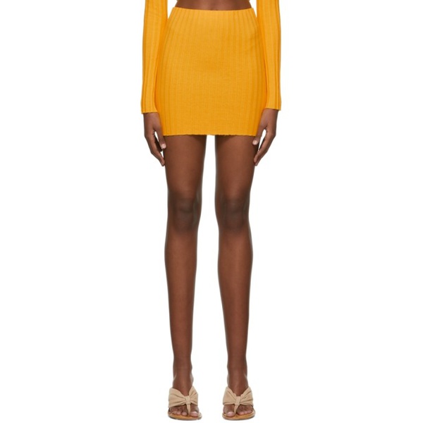  코튼 시티즌 COTTON CITIZEN Yellow Capri Mini Skirt 221750F090003