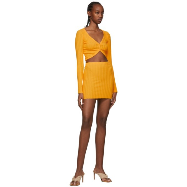  코튼 시티즌 COTTON CITIZEN Yellow Capri Mini Skirt 221750F090003