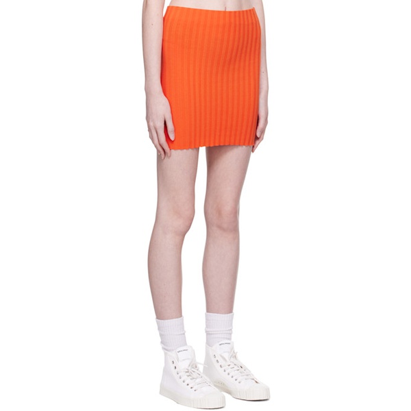  코튼 시티즌 COTTON CITIZEN Orange Capri Miniskirt 231750F090000