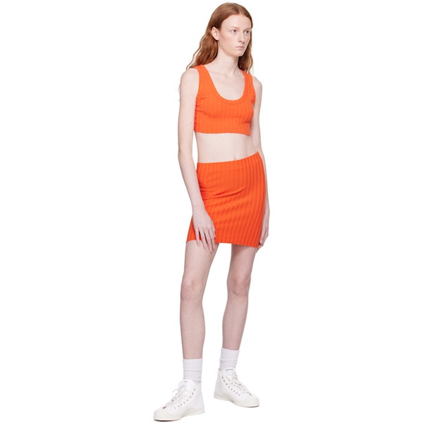  코튼 시티즌 COTTON CITIZEN Orange Capri Miniskirt 231750F090000
