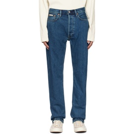 Calvin Klein Blue Straight Fit Jeans 222824M186002