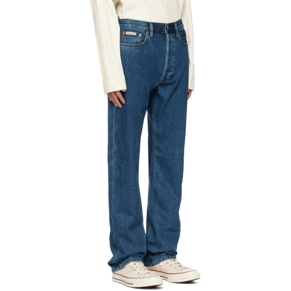 캘빈클라인 Calvin Klein Blue Straight Fit Jeans 222824M186002