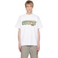 칼하트 Carhartt Work In Progress White Drip T-Shirt 241111M213109