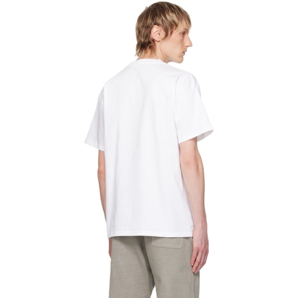 칼하트 칼하트 Carhartt Work In Progress White Drip T-Shirt 241111M213109