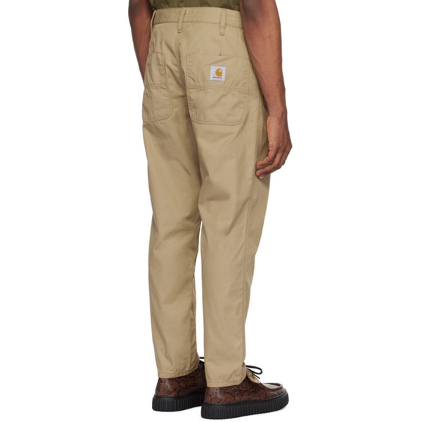 칼하트 칼하트 Carhartt Work In Progress Beige Abbott Trousers 241111M191101