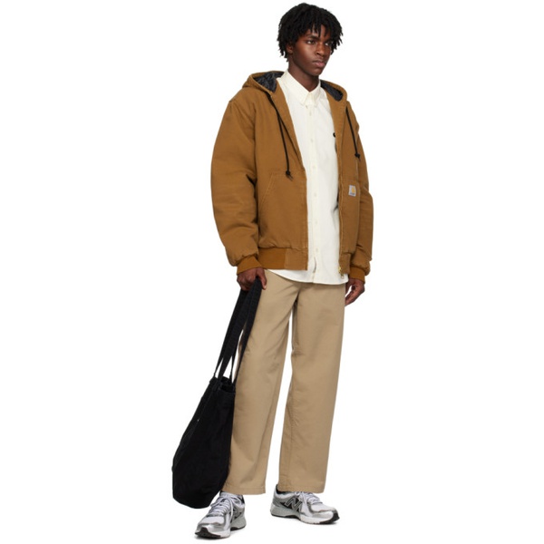 칼하트 칼하트 Carhartt Work In Progress Beige Colston Trousers 232111M191048