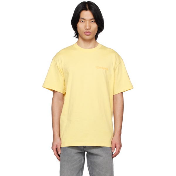 칼하트 칼하트 Carhartt Work In Progress Yellow Fez T-Shirt 231111M213060
