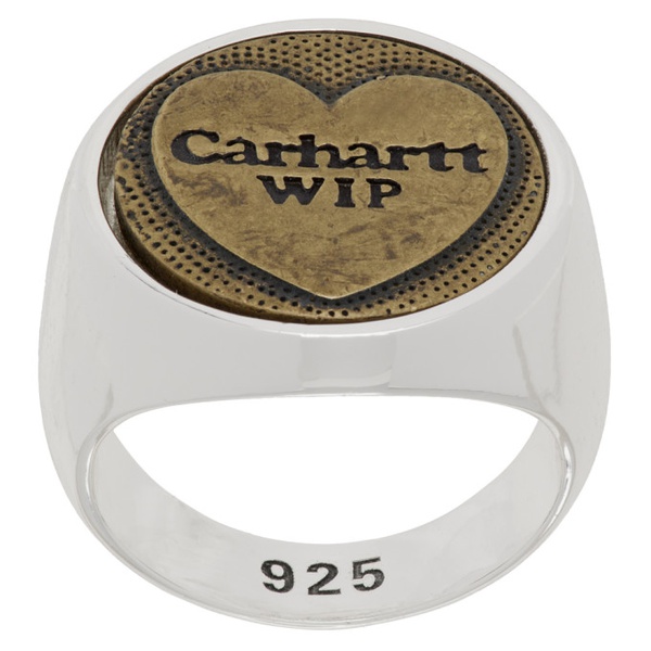 칼하트 칼하트 Carhartt Work In Progress Silver Heart Ring 232111F024000