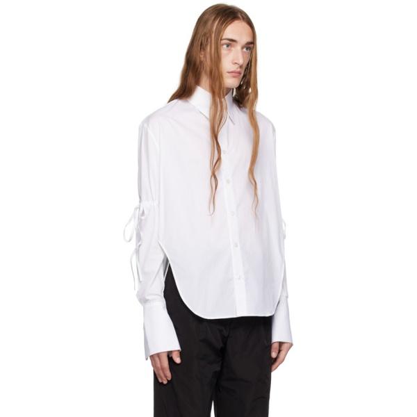  카를로타 바레라 Carlota Barrera White Drawstring Shirt 232553M192017
