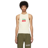 카르네 볼렌트 Carne Bollente 오프화이트 Off-White Enjoy! Tank Top 241033M214002