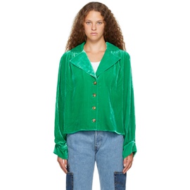 Caro 에디트 Editions Green Bonsai Shirt 232039F109003