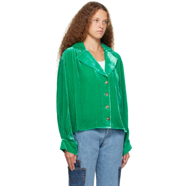  Caro 에디트 Editions Green Bonsai Shirt 232039F109003