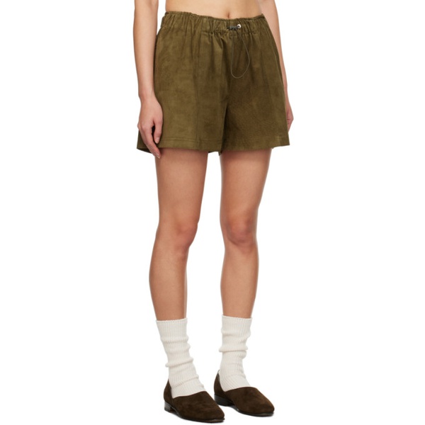  Carter Young Green A-Line Shorts 232166F088004