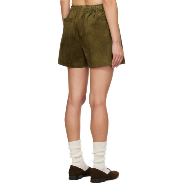  Carter Young Green A-Line Shorts 232166F088004