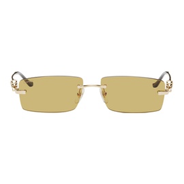 Cartier Gold Rimless Sunglasses 242346M134038