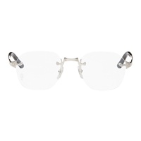 Silver Santos de Cartier Glasses 242346M133010