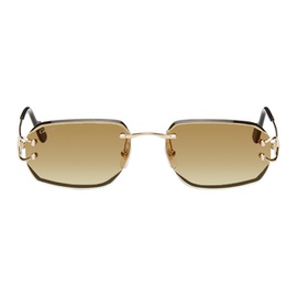 Gold Classic C de Cartier Sunglasses 242346M134018