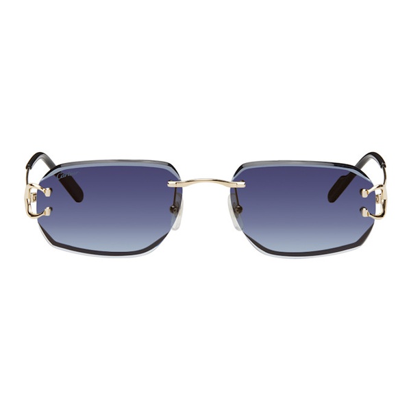  Gold Classic C de Cartier Sunglasses 242346M134019