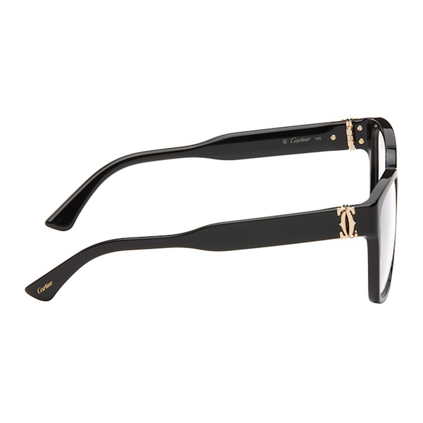  Cartier Black Square Glasses 242346M133015