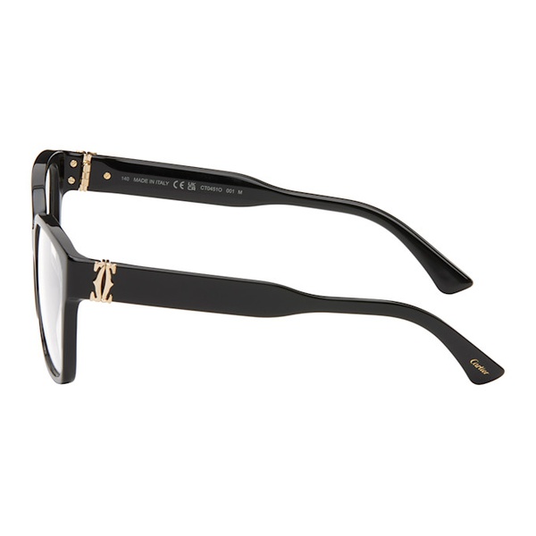  Cartier Black Square Glasses 242346M133015
