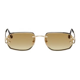 Gold Classic C de Cartier Sunglasses 242346F005003