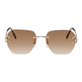 Gold Classic C de Cartier Sunglasses 242346F005015