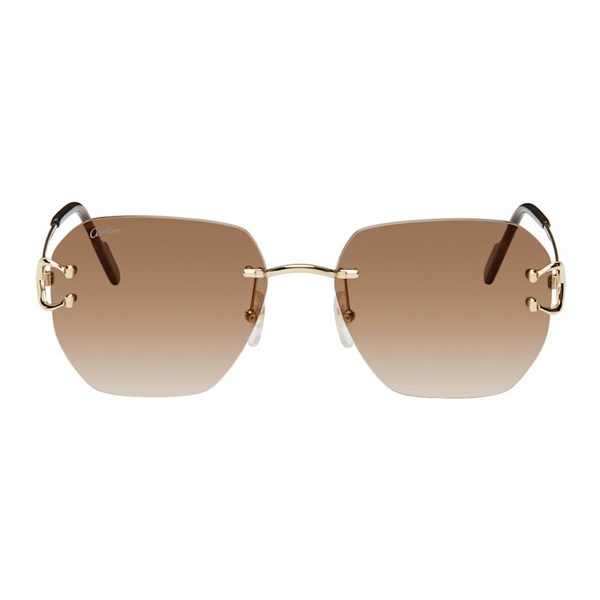  Gold Classic C de Cartier Sunglasses 242346F005015