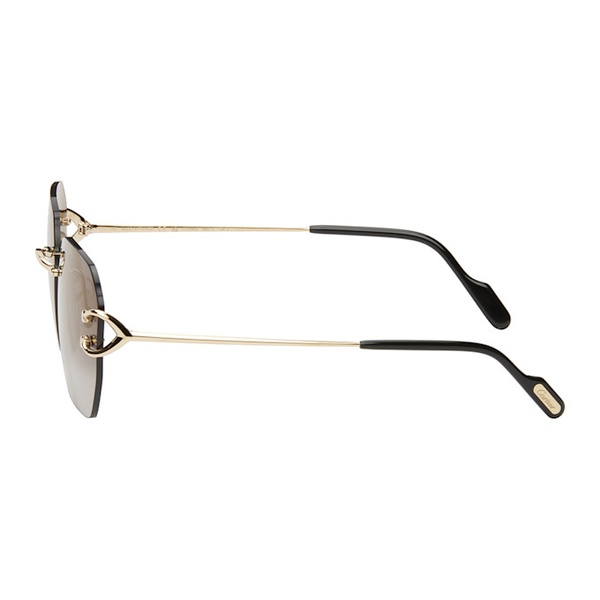  Gold Classic C de Cartier Sunglasses 242346F005016