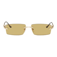 Gold Panthere de Cartier Sunglasses 242346F005017