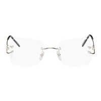 Cartier Silver Rimless Glasses 242346F004005