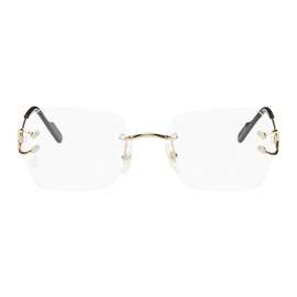 Cartier Gold Rimless Glasses 242346F004006