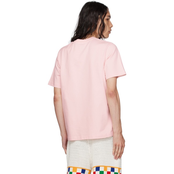  카사블랑카 Casablanca Pink La Joueuse T-Shirt 232195M213017