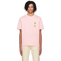 카사블랑카 Casablanca Pink LArche De Jour T-Shirt 241195M213025