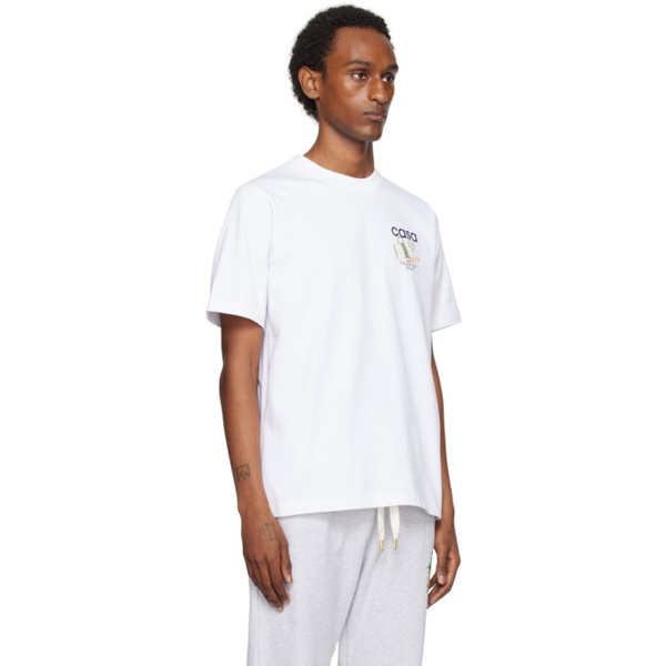  카사블랑카 Casablanca White Equipement Sportif T-Shirt 241195M213005