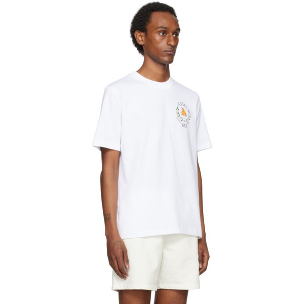  카사블랑카 Casablanca White Casa Way T-Shirt 241195M213006