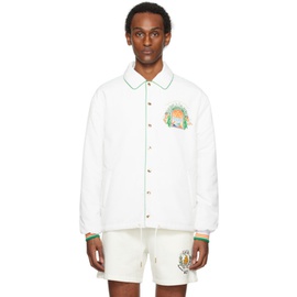 카사블랑카 Casablanca White Printed Jacket 241195M180004