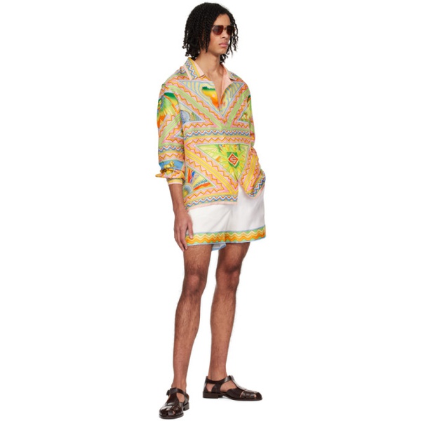  카사블랑카 Casablanca Multicolor Printed Shirt 241195M192047