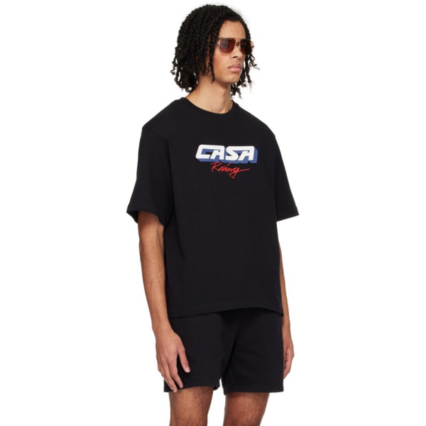  카사블랑카 Casablanca SSENSE Exclusive Black T-Shirt 241195M213045