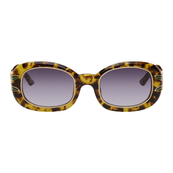  카사블랑카 Casablanca Brown Laurel Sunglasses 241195M134010