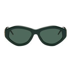 카사블랑카 Casablanca Green Monogram Plaque Sunglasses 241195M134013