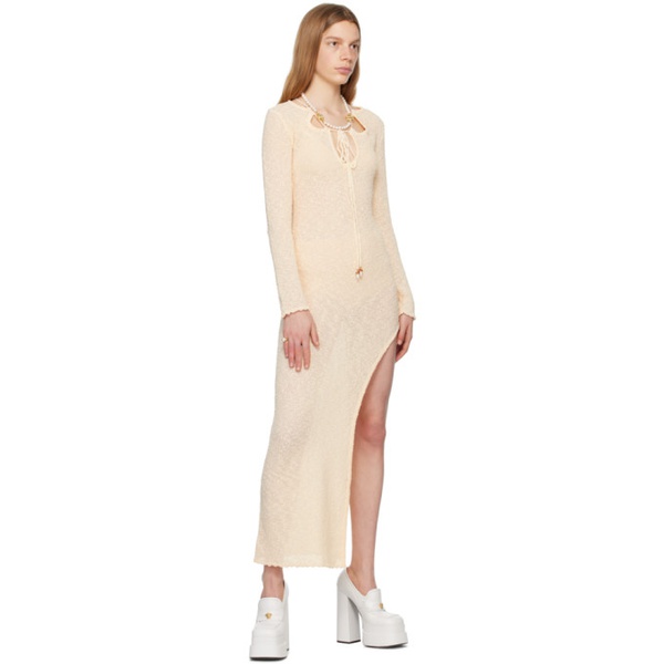  카사블랑카 Casablanca 오프화이트 Off-White Cutout Maxi Dress 231195F055000
