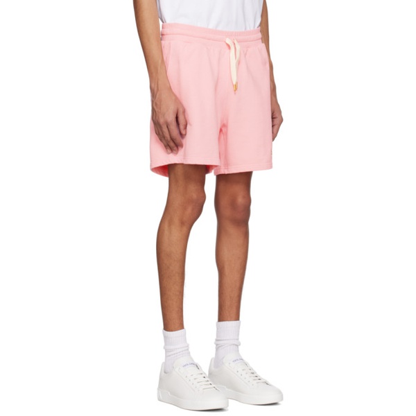  카사블랑카 Casablanca Pink LArche Fleurie Shorts 231195M193036