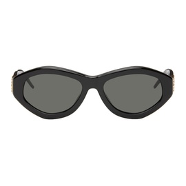 카사블랑카 Casablanca Black Monogram Plaque Sunglasses 242195F005004