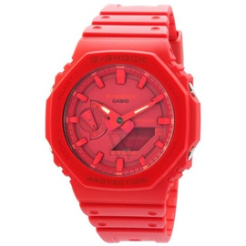 Casio MEN'S G-Shock High-strength Resin Red Dial Watch GA2100-4A